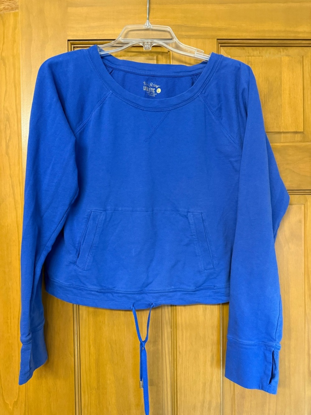 Lilly Pulitzer Luxletic Bright Royal Blue Pullover Sweatshirt